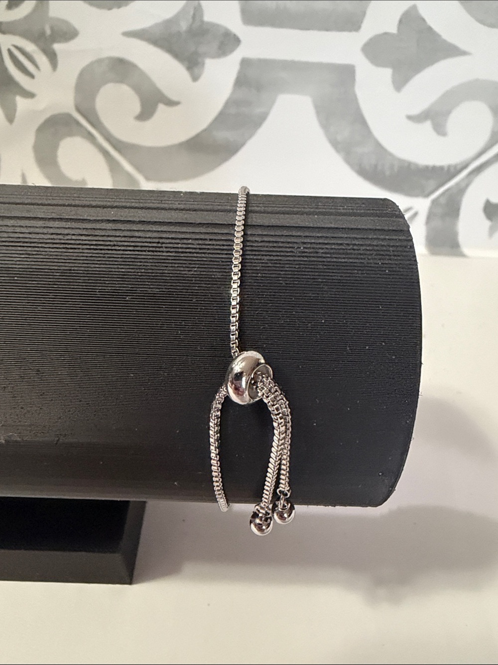 Black Crystal Tennis Bracelet - Women's Fashion Jewelry NWOT - Picture 2 of 6